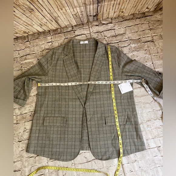 NWT 89 TH & Madison plaid suit, fall and spring jacket rolled cuffs 1X - Picture 11 of 15